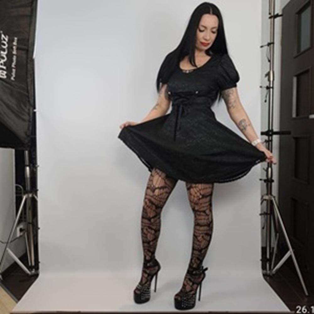 Sukienka gotycka „Raven Queen” – rozmiar S