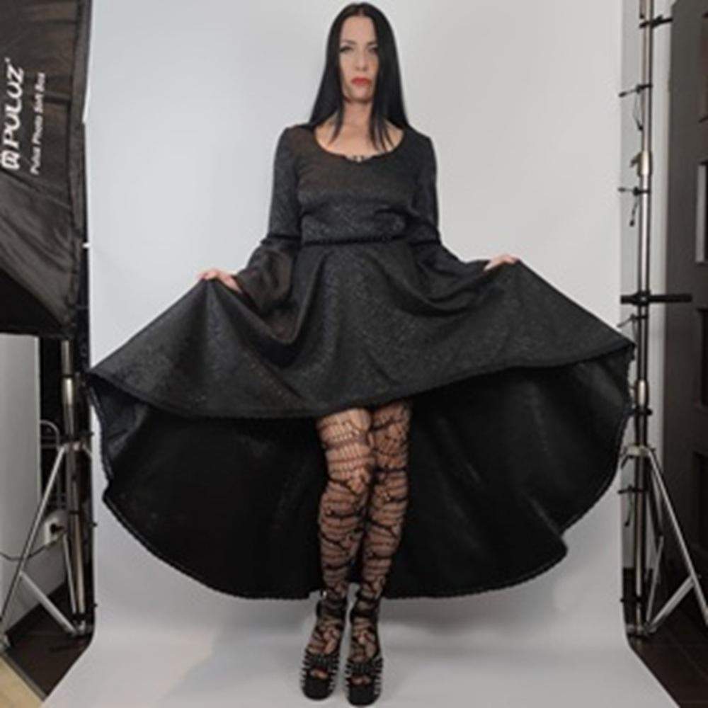 Gotycka sukienka „Dark Morticia” rozmiar M