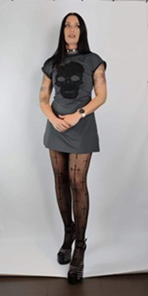 SUKIENKA / TUNIKA ,,KORONKOWA MEMENTO MORI" ROZMIAR M